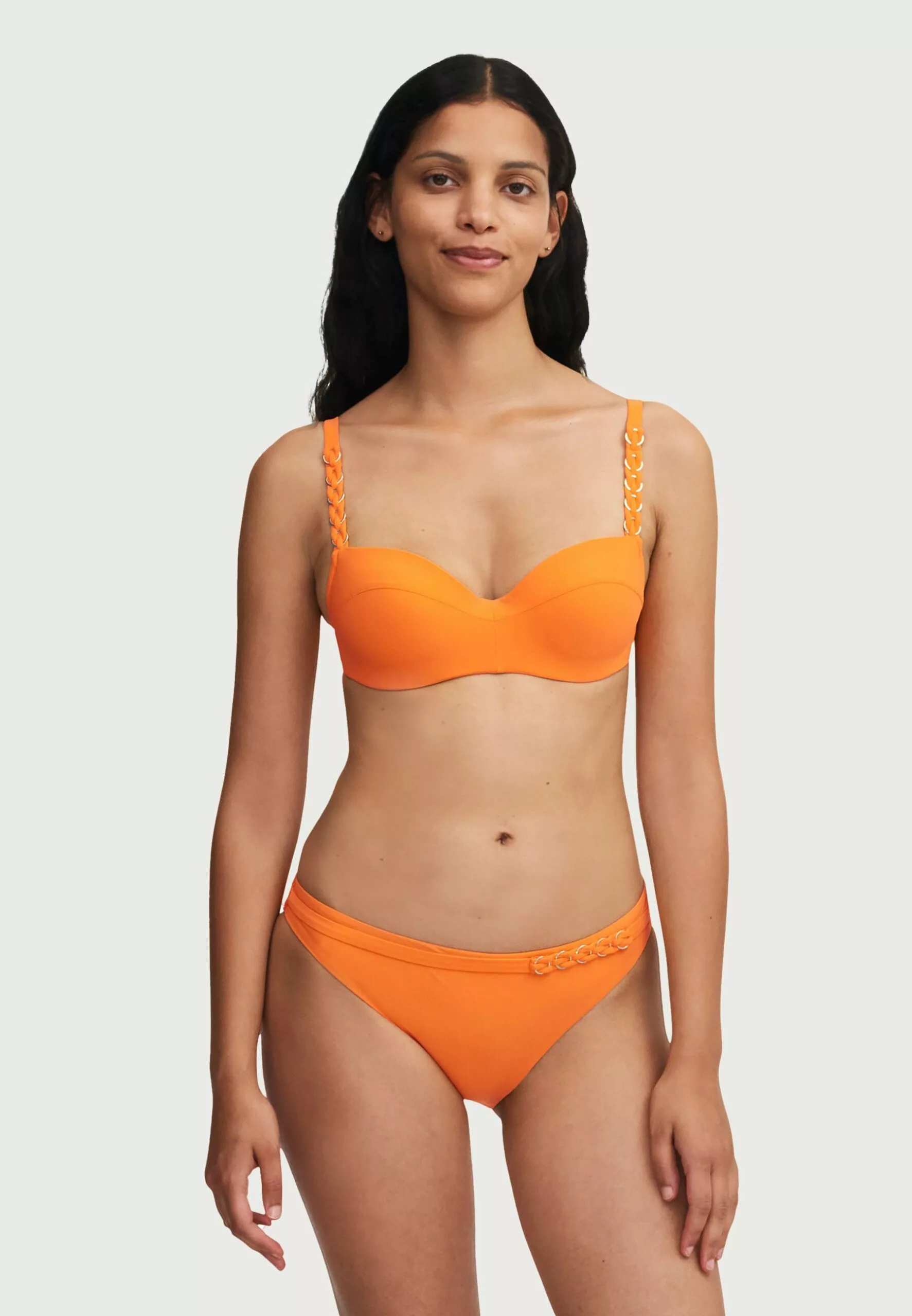 Chantelle Emblem Half Cup Memory Bra - Bikinitop - Orange 4 Chantelle Emblem Half Cup Memory Bra - Bikinitop - Orange - Afbeelding 2