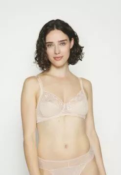 Chantelle Every Curve Wirefree Support Bra - Triangel Bh - Golden Beige