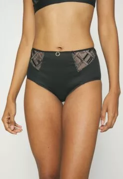 Chantelle Graphic Support High Waisted Brief - Slip - Black