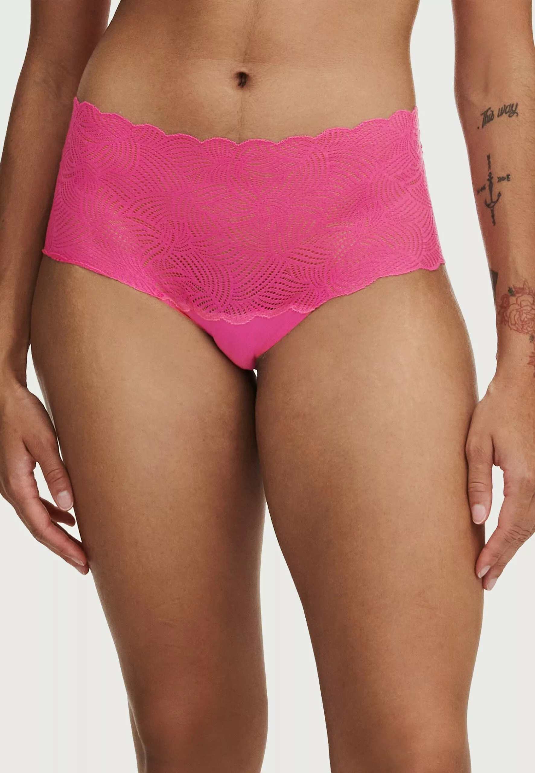Chantelle High Waist Briefs - Slip - Rose Pitaya 3 Chantelle High Waist Briefs - Slip - Rose Pitaya