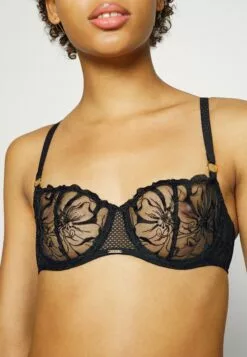 Chantelle Fleurs-Balconnet Aussenträger-Bh - Voorgevormde Bh - Schwarz -Chantelle Winkel e4565176380144ebad424209aa6bc870